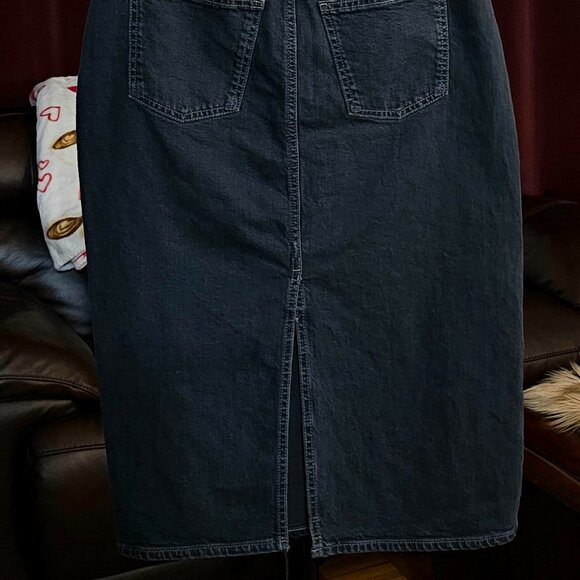 DENIM LONG SKIRT - Picture 3 of 3